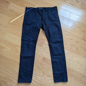 John Varvatos Black Button Fly Wight Skinny Jean